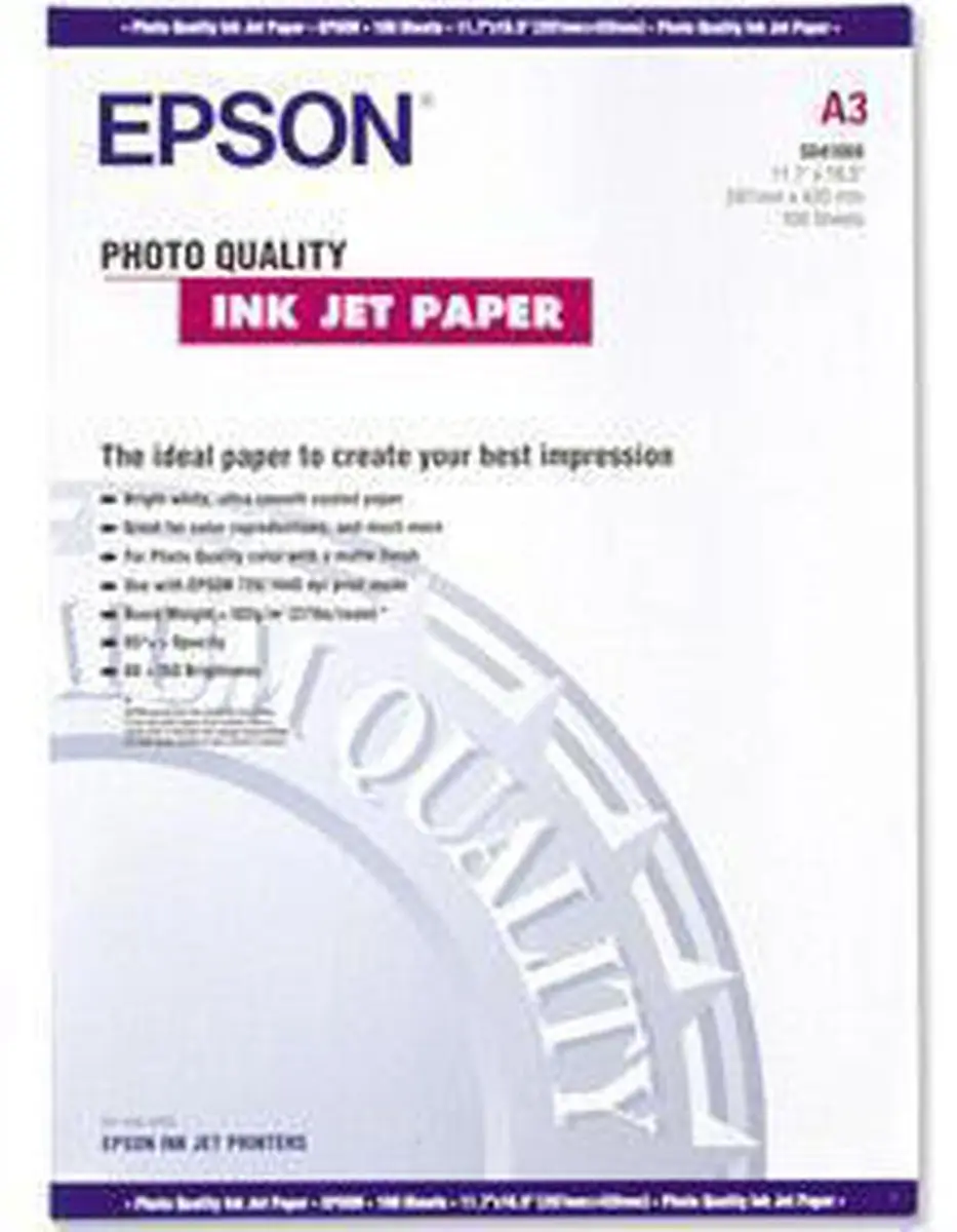 Epson Fotopapier A3 - 100 Vel Wit