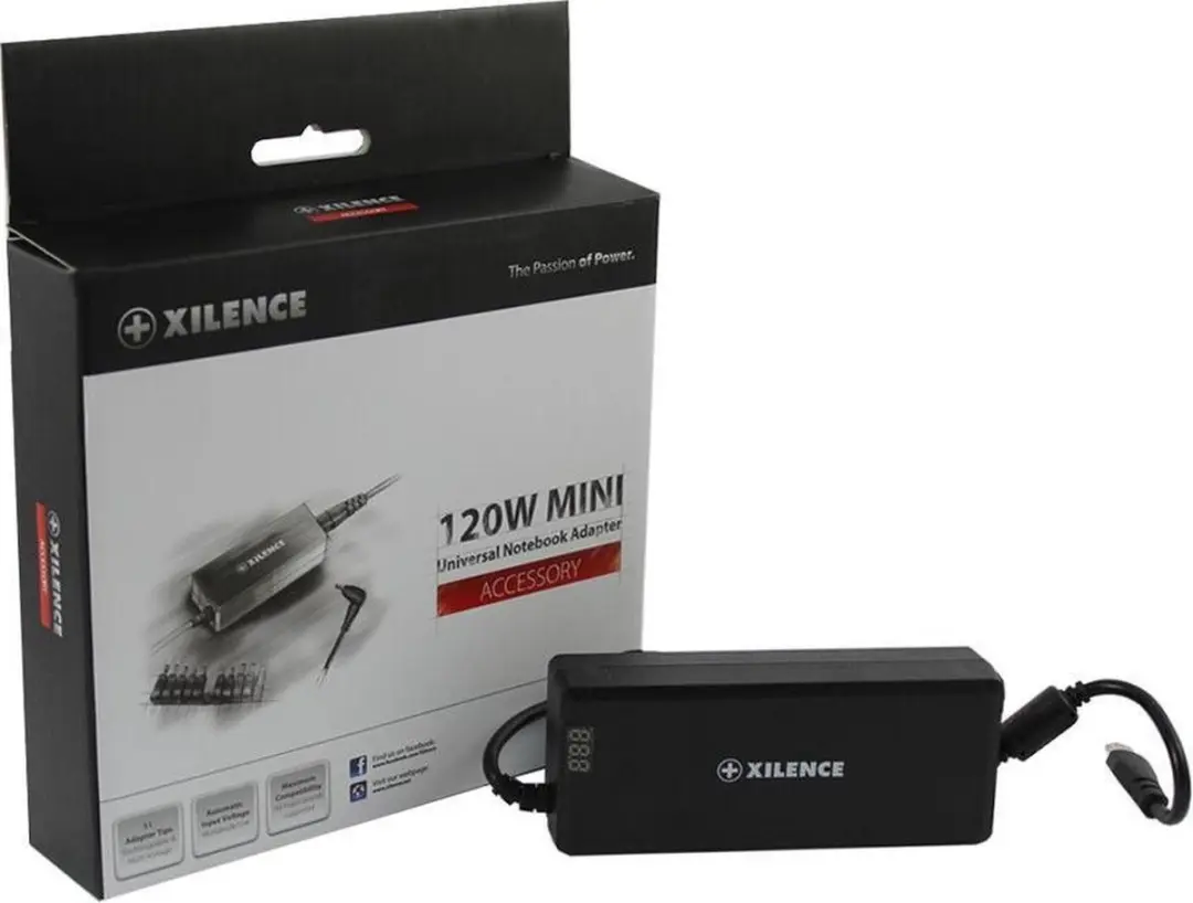 Xilence Universele Notebooklader 120W - XM012 - Zwart