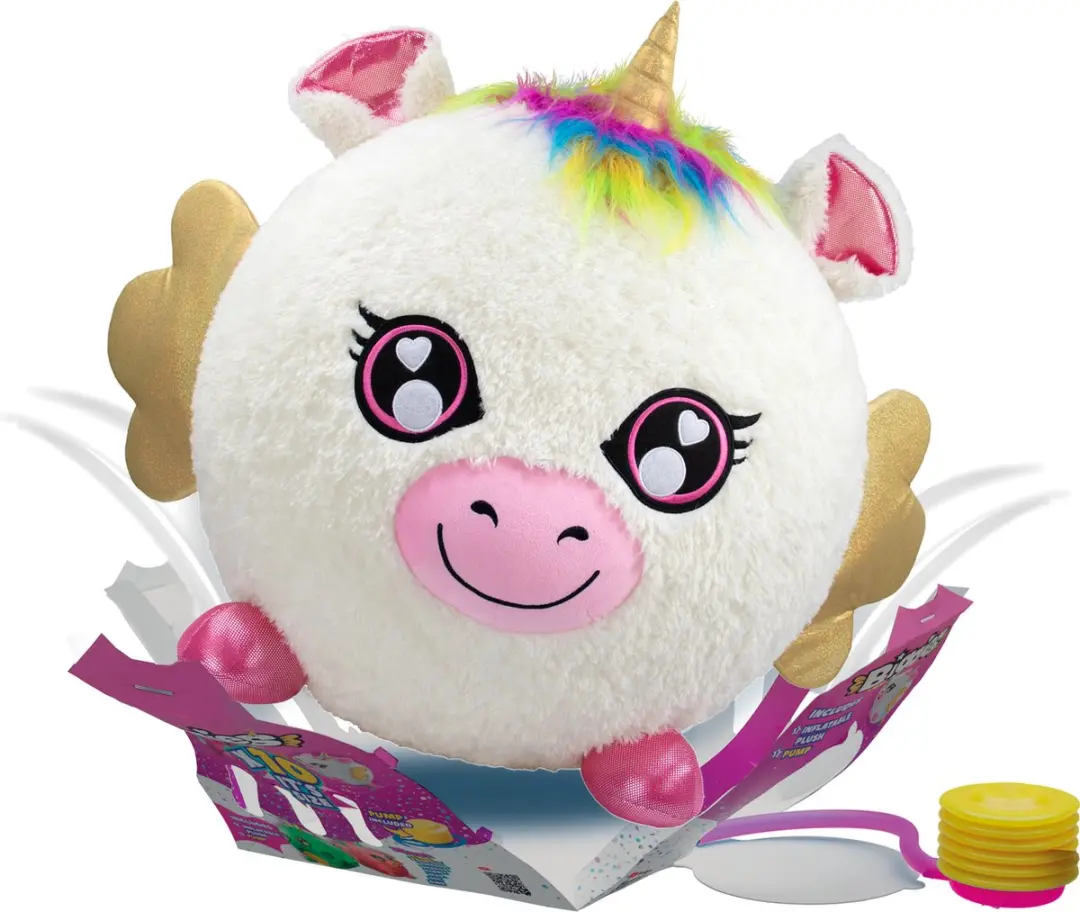 Biggies Unicorn Wit Opblaasbare Knuffel
