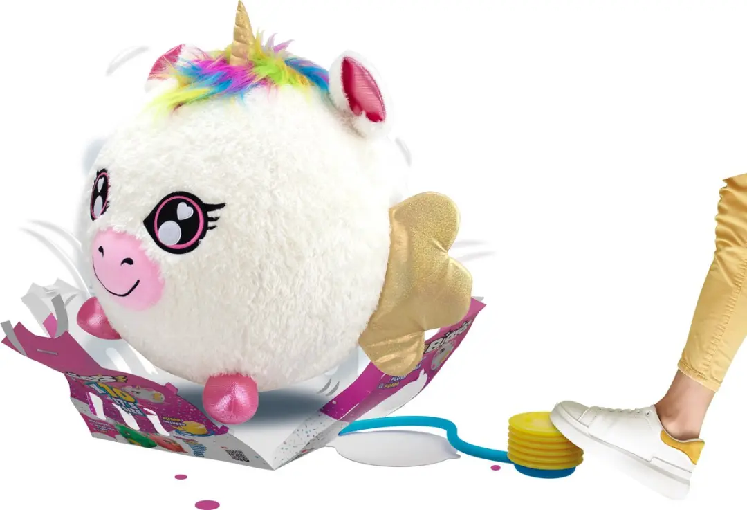 Biggies Unicorn Wit Opblaasbare Knuffel