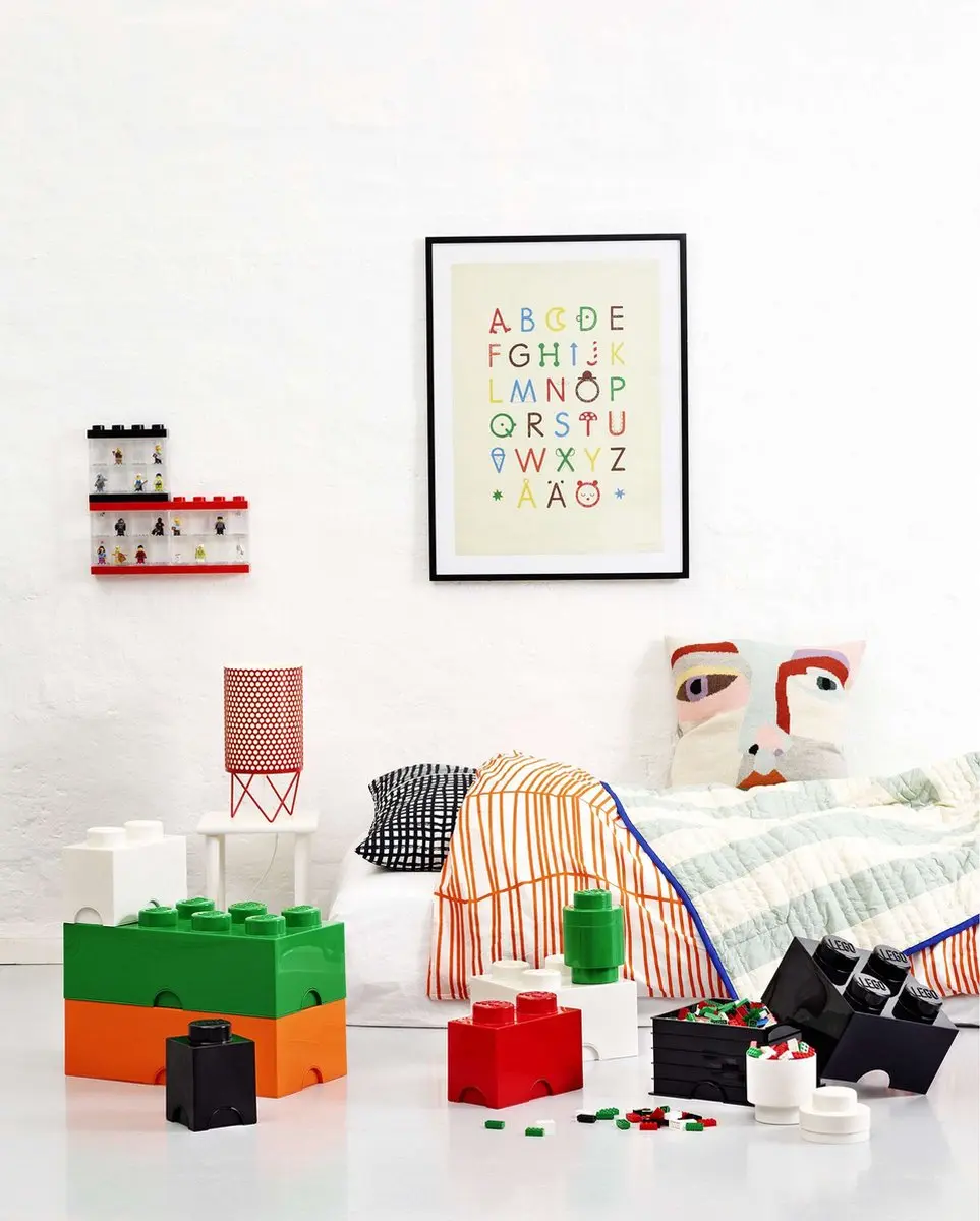Opbergbox Minifiguur 16, Rood - LEGO