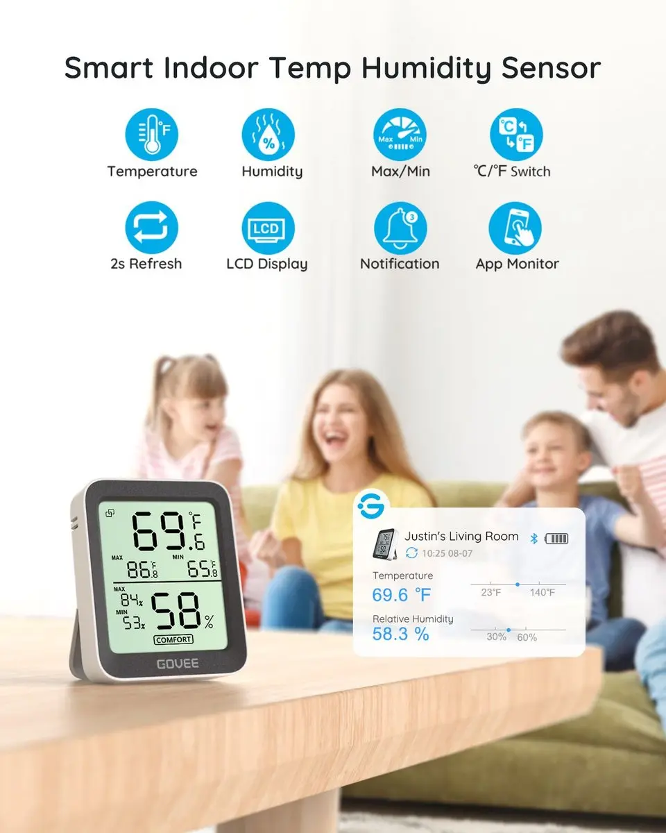 Govee Slimme Thermo-Hygrometer - Zwart