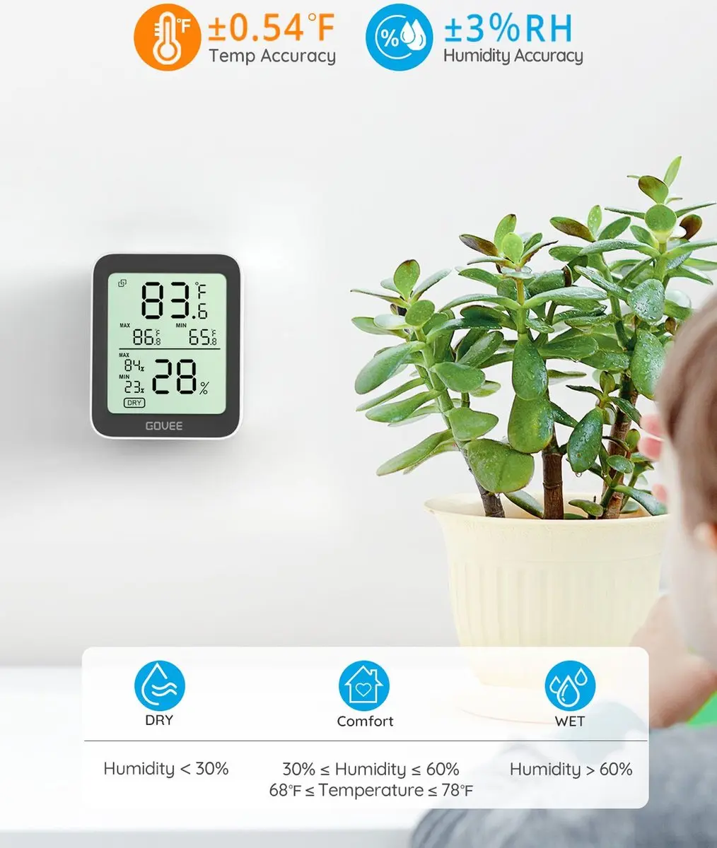 Govee Slimme Thermo-Hygrometer - Zwart