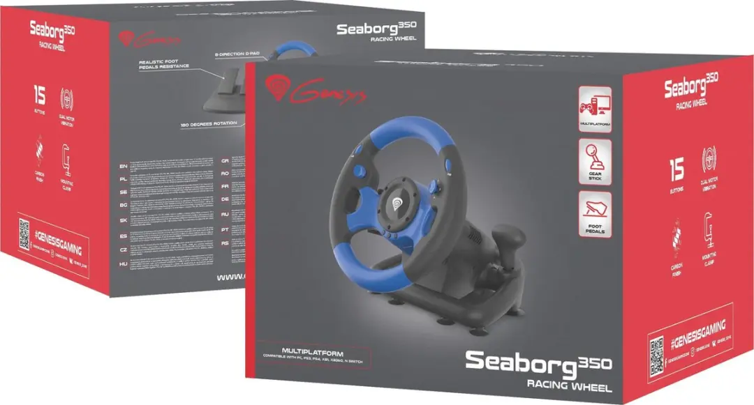 Genesis Seaborg 350 Racestuur NGK-1566 - 35cm - 2 Pedalen