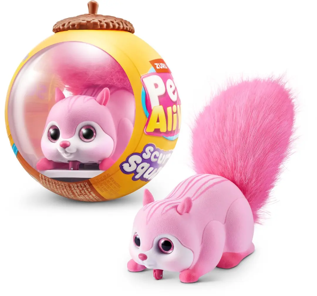 ZURU Scurry'n Run Mysterie Capsule Pluche Eekhoorn - 9565