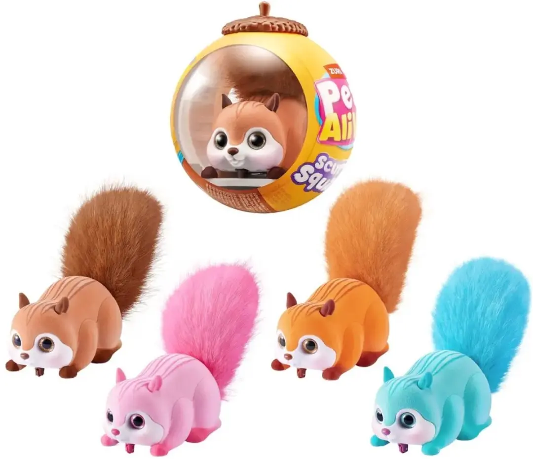 ZURU Scurry'n Run Mysterie Capsule Pluche Eekhoorn