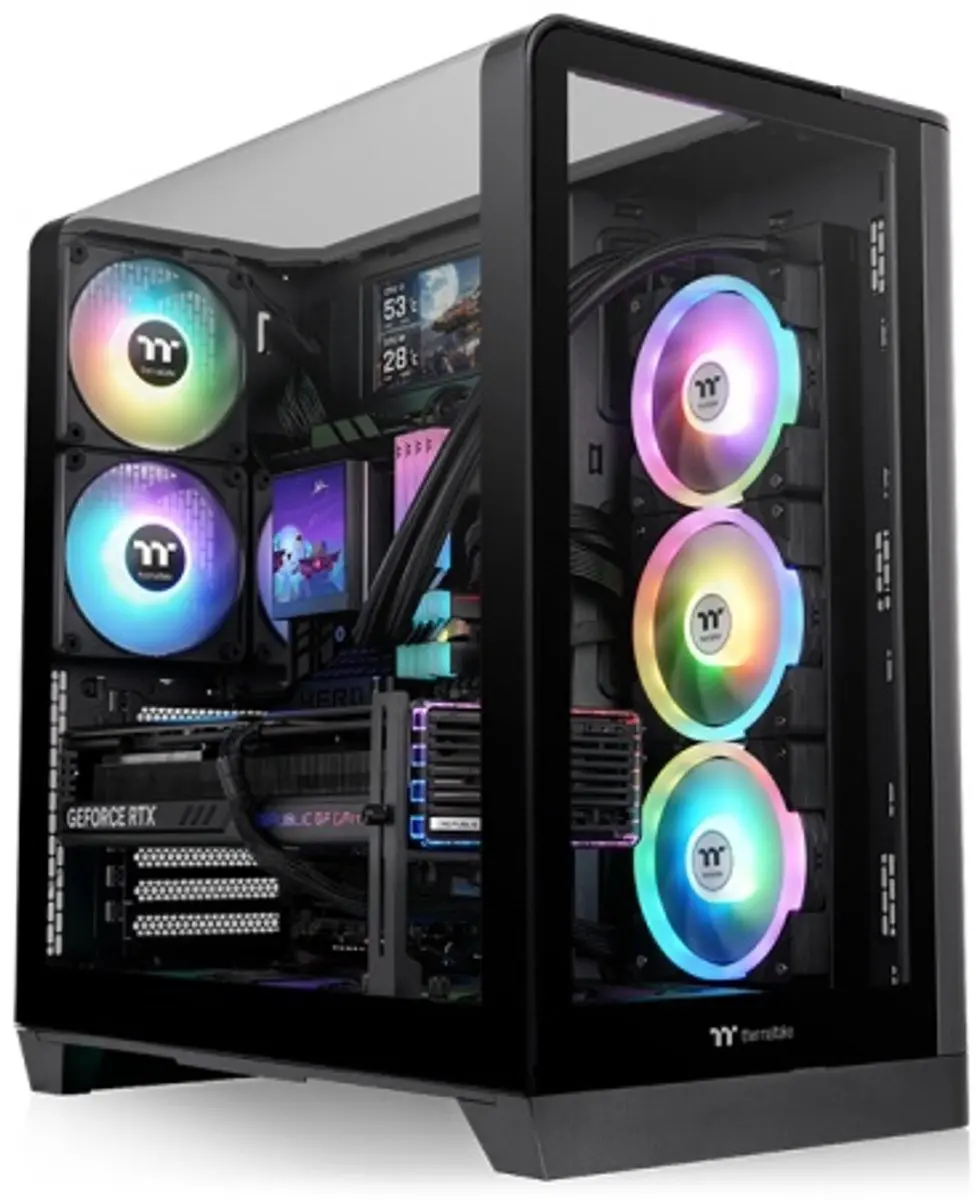 Thermaltake View 390 TG Midi Tower - Zwart