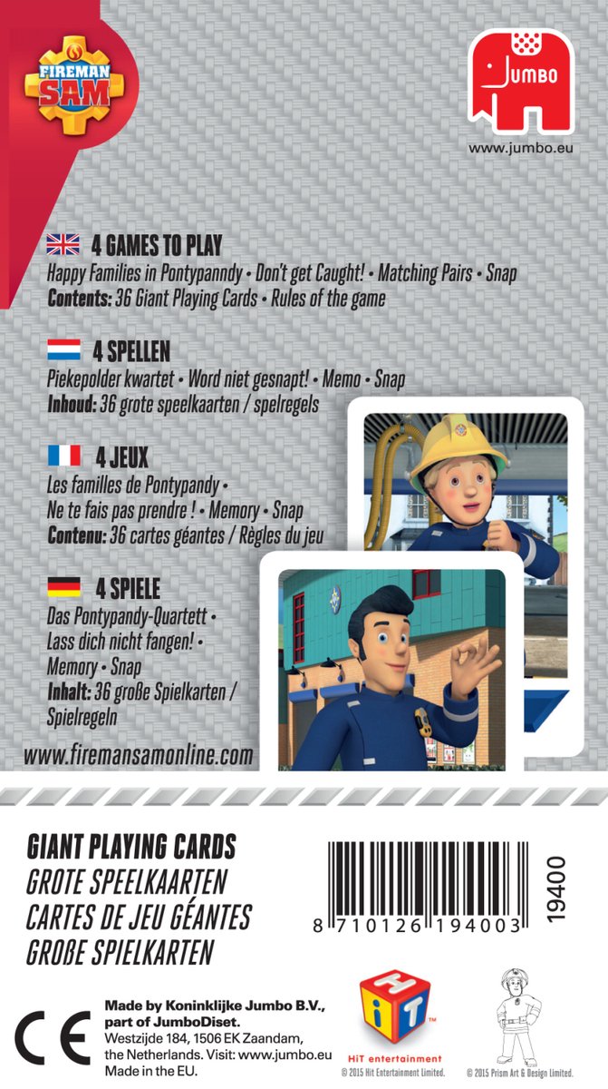 Fireman Sam G. Playing Cards