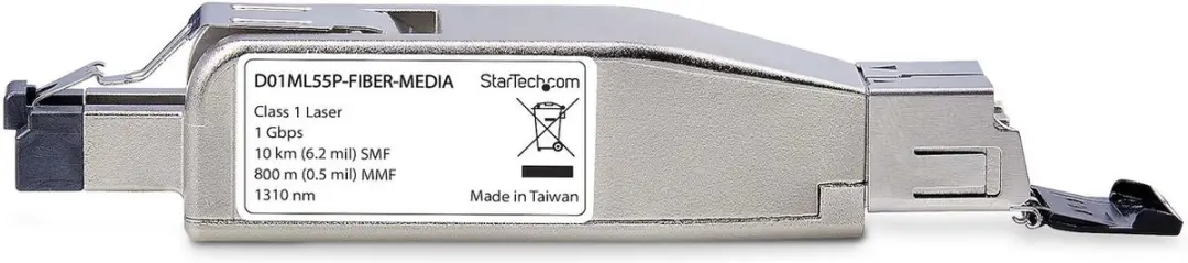 Startech Gigabit Glasvezel naar RJ45 Media Converter - Singlemode/Multimode - PoE - Zilver