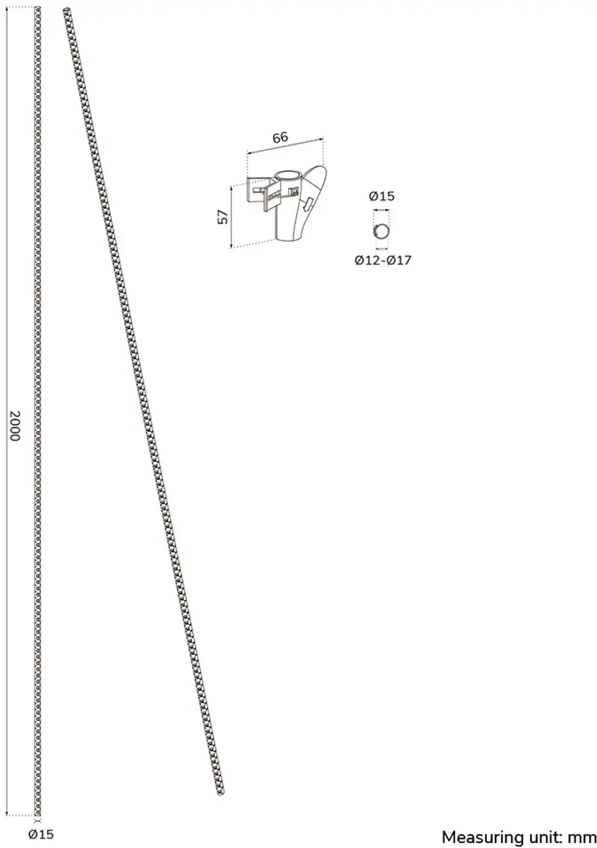Neomounts ADS06-140BL Kabelspiraal 15mm - 1 Stuk - Zwart