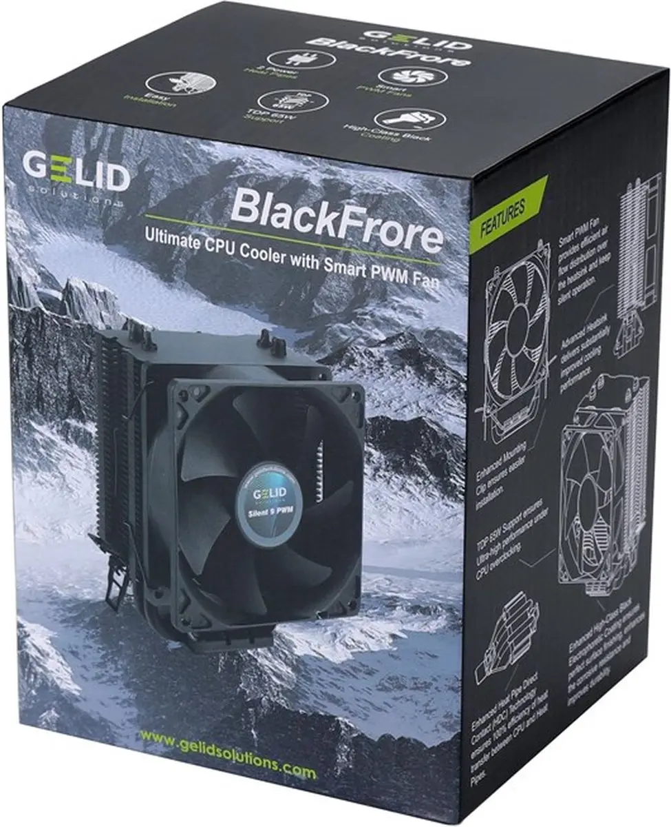 Gelid Solutions BlackFrore CC-BLACKFRORE-01-A Koeler - 92mm - afbeelding 6 van 6