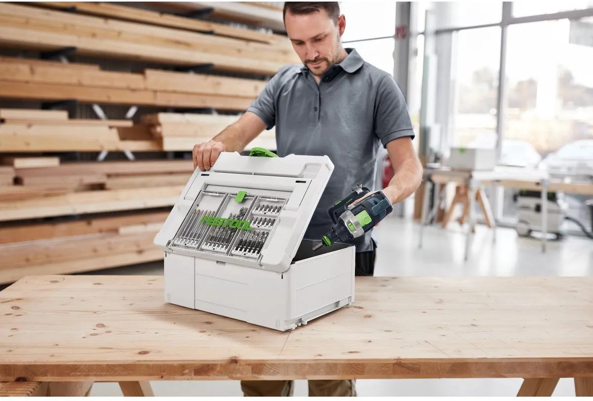 Festool Systainer³ DF SYS3 DF M 237 - Groen/Wit