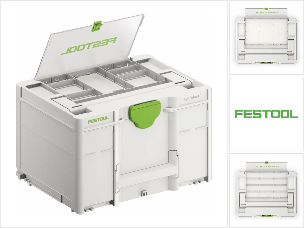 Festool Systainer³ DF SYS3 DF M 237 - Groen/Wit