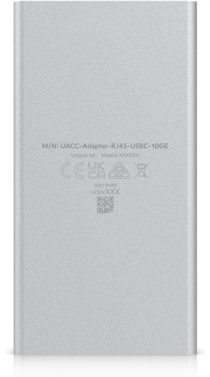 Ubiquiti UniFi UACC-Adapter-RJ45-USBC-10GE Ethernet Adapter - 10Gbps - Zwart/Grijs