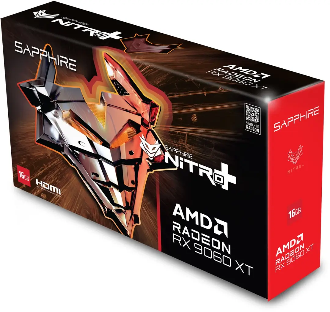 Sapphire NITRO RX 9060 XT Gaming OC 16GB