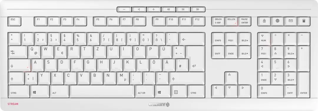 Cherry Stream Desktop Recharge QWERTY - Draadloos Toetsenbord & Muis Set - Grijs