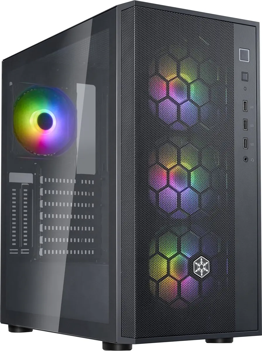 SilverStone FARA V2 Gehuid Geval - Zwart
