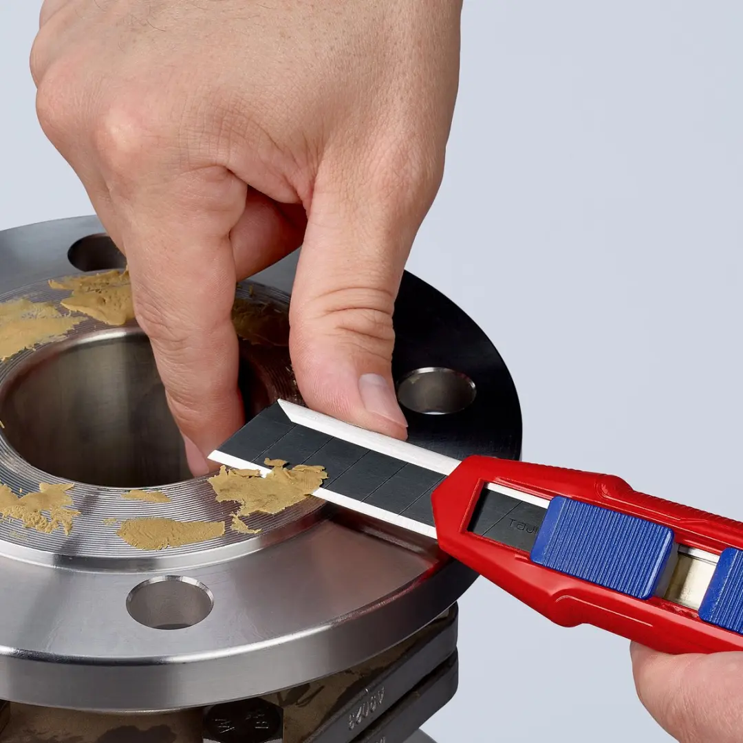 Knipex CutiX Mes 90 10 165 BK - Rood/Blauw