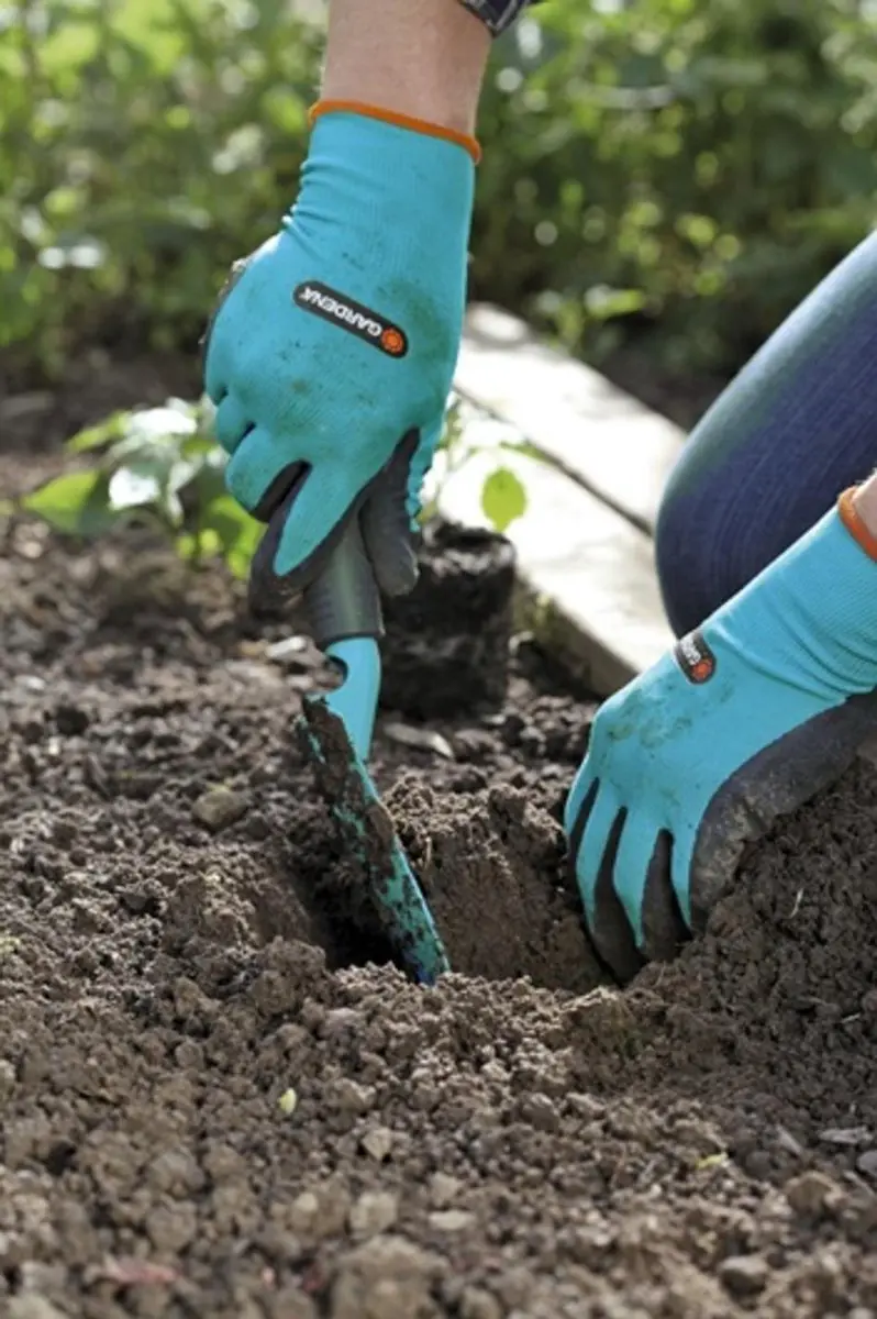 Gardena Plant- en Bodemhandschoenen L - Blauw/Zwart