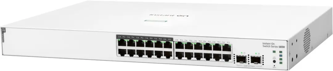 HPE Aruba Instant On 1830 24G Switch - 24 PoE-poorten 195W - Wit