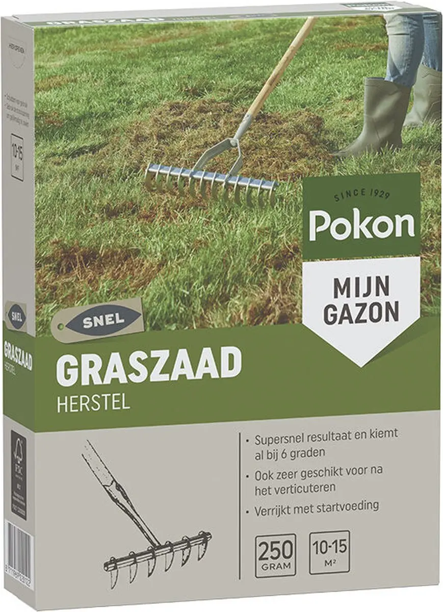 Pokon Graszaad Herstel 1kg - Gazonherstel 40-60m²