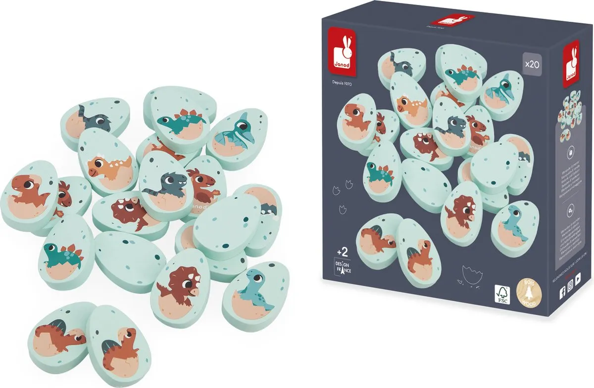 Janod Dino Memo Spel