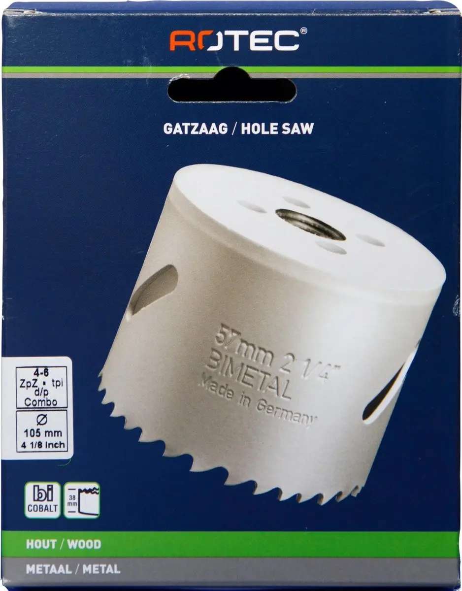 Rotec Cobalt 8% Gatzaag 105mm - 527.1050