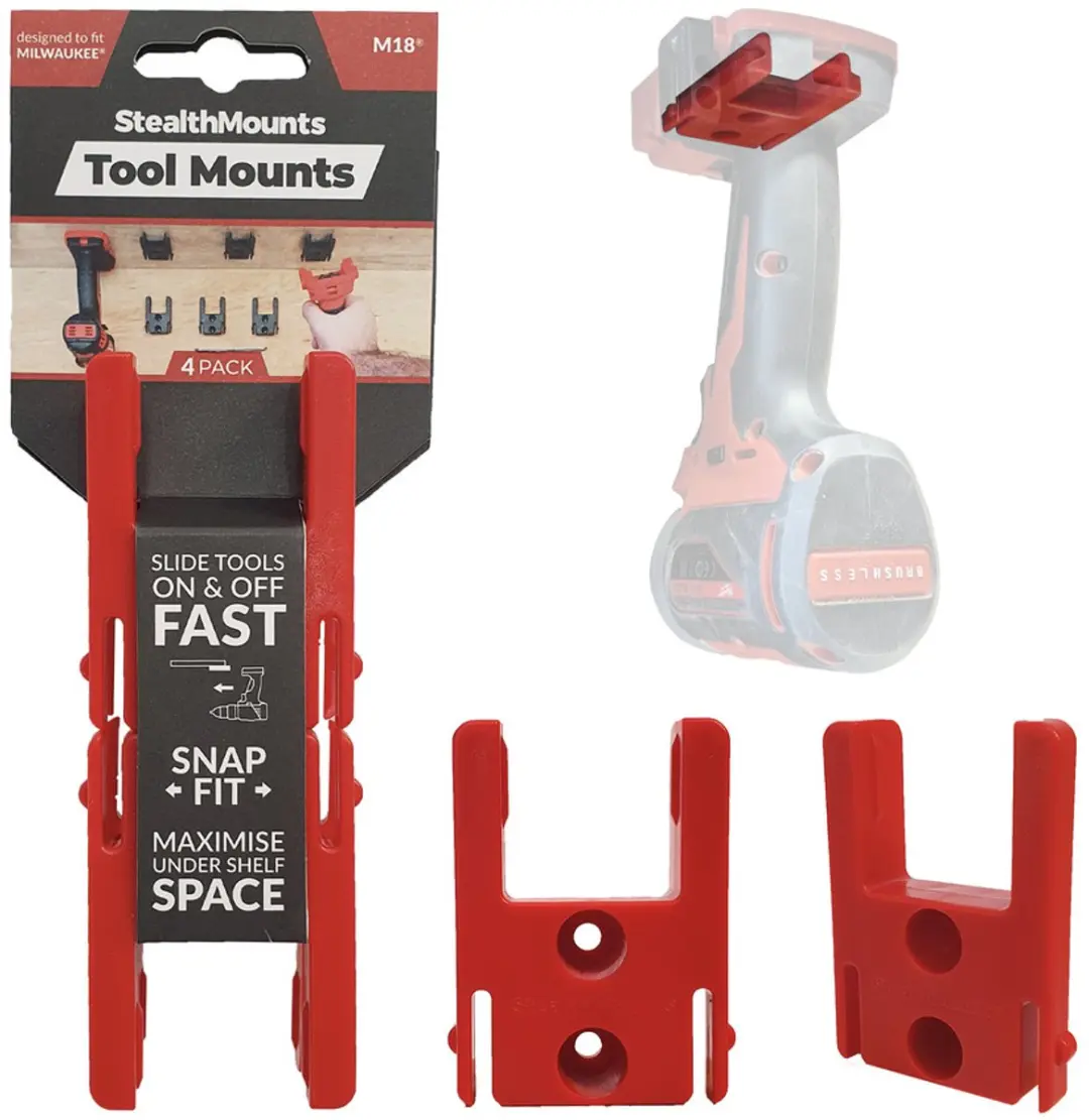 StealthMounts TM-MW18-RED Machinehouder Milwaukee M18