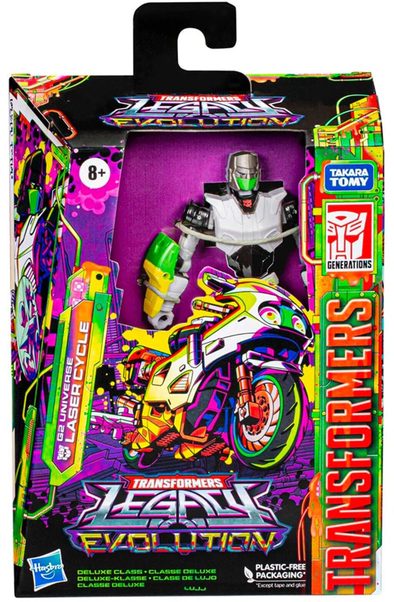 Hasbro Transformers - Transformers Generations Legacy Evolution Deluxe Class G2 Universe Laser Cycle 14 cm Actiefiguur - Multicolours