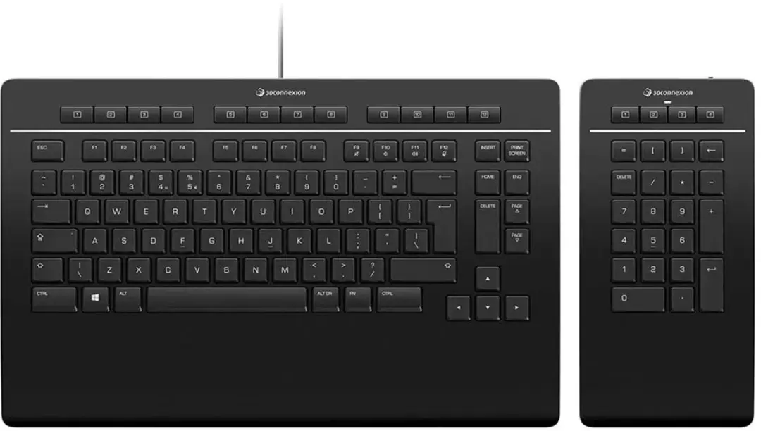 3Dconnexion Keyboard Pro 3DX-700092 Toetsenbord - Zwart