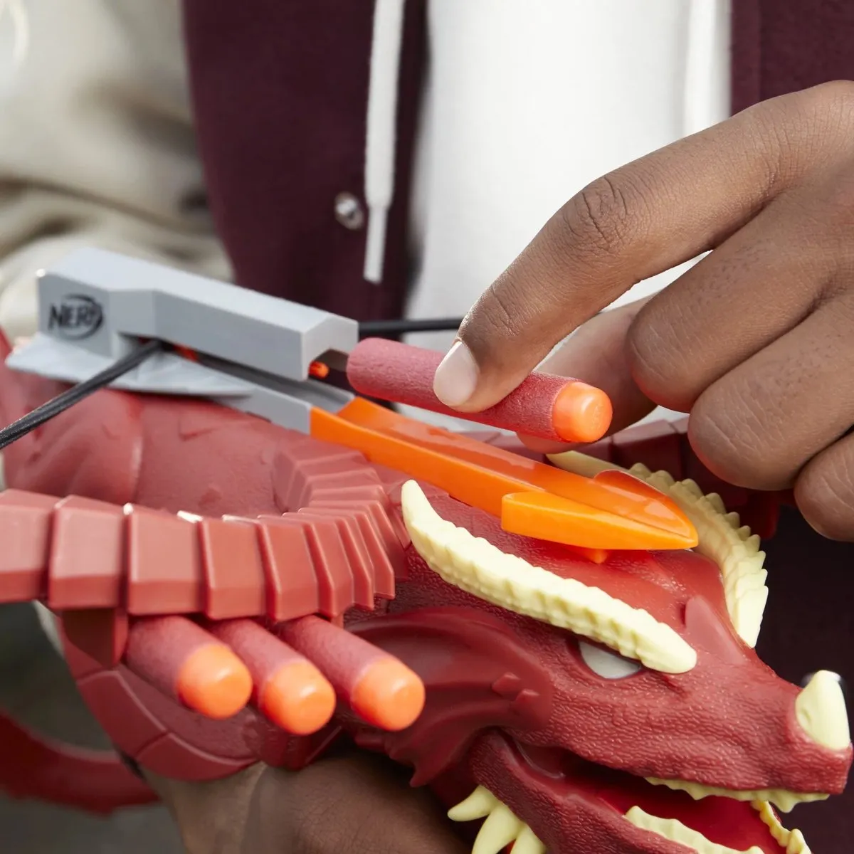 Nerf Dungeons & Dragons Themberchaud F6275 - Grijs/Oranje/Rood/Geel - afbeelding 6 van 6