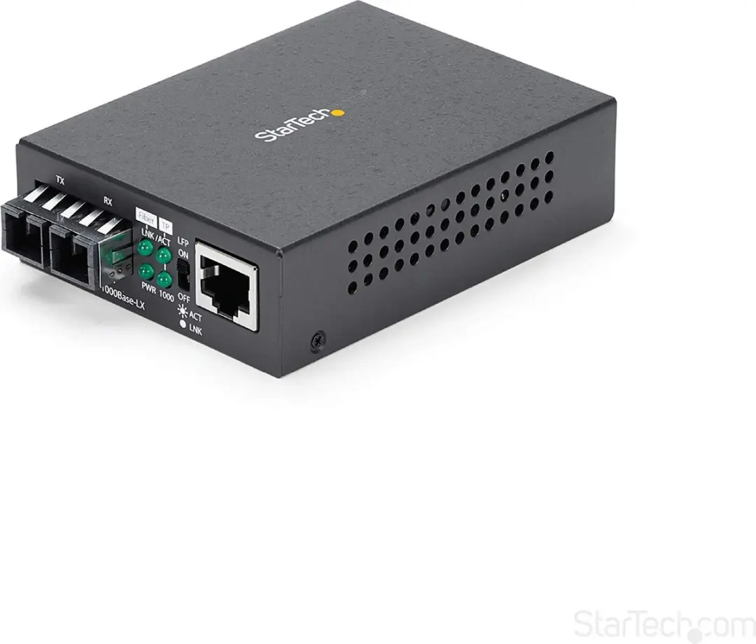 Startech Glasvezel Media Converter MCMGBSCSM10 - 1000Base-LX - 10km