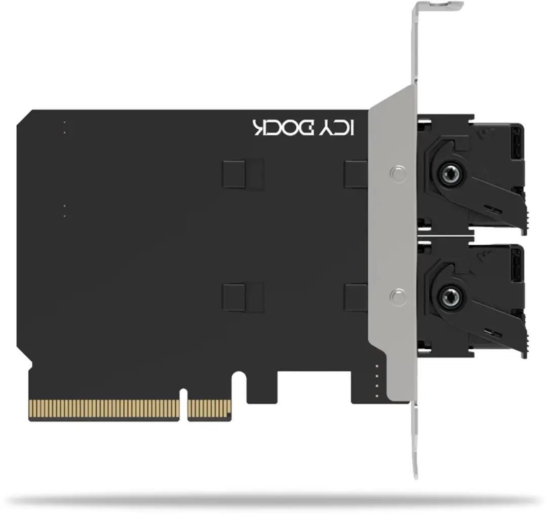 Icy Dock MB312M4P-B M.2 PCIe Interfacekaart - Zwart