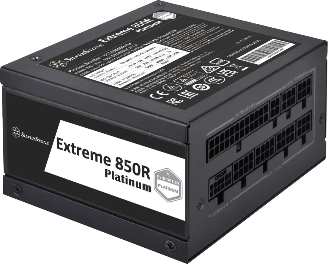 SilverStone Extreme 850R Platinum Voeding SST-EX850R-PM - 850W - Modulair - Zwart