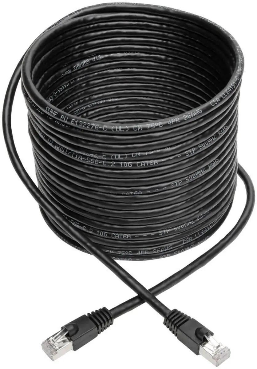 Tripp Lite N262-025-BK Netwerkkabel Cat6a 7,6m - Zwart