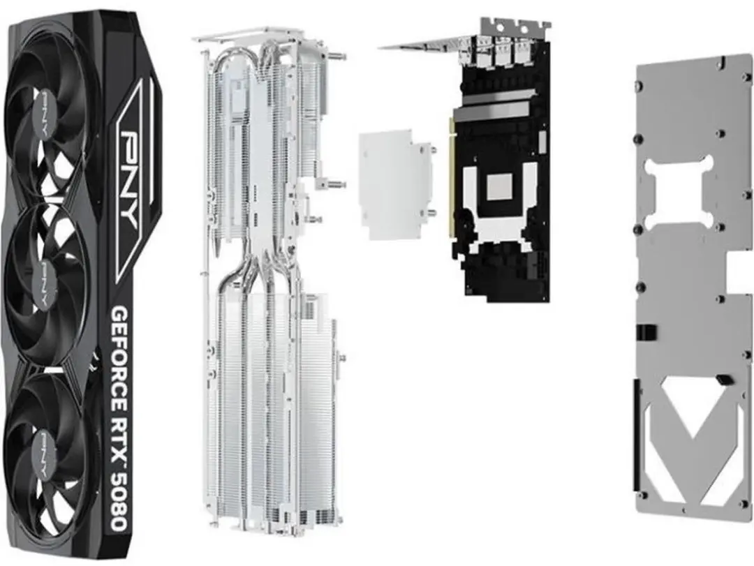 PNY NVIDIA GeForce RTX 5080 OC Videokaart 16GB GDDR7