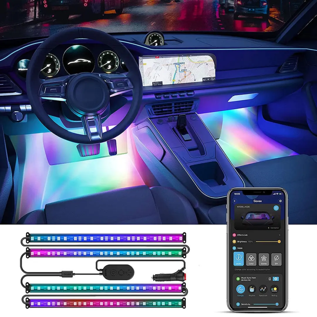 Govee Slimme Auto LEDstrip RGBIC 4x30cm