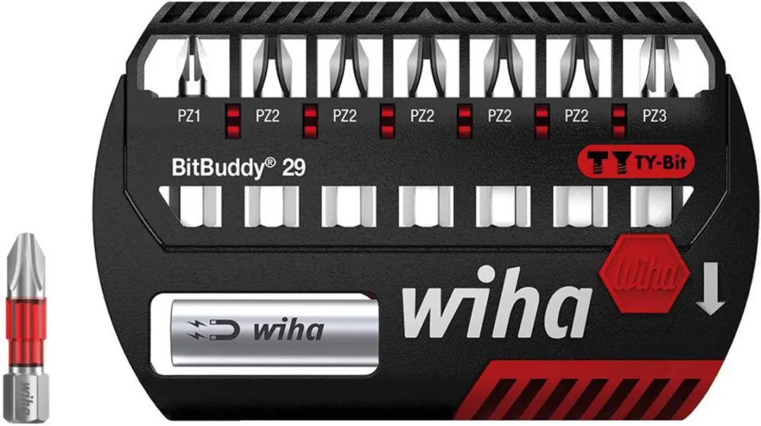 Wiha 42098 Bitset 8-delig PZ1/PZ2 - Metaal
