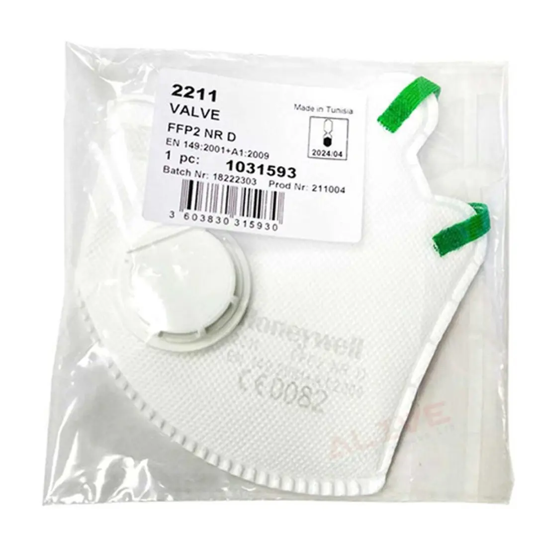 Honeywell FFP2V 2211 Fijnstofmasker - 20 Stuks