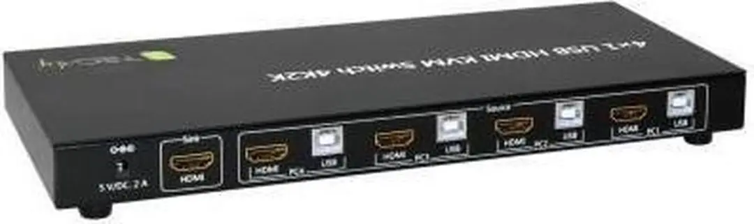 TECHly IDATA-KVM-HDMI4U KVM-switch HDMI 4 Poorten - 4K