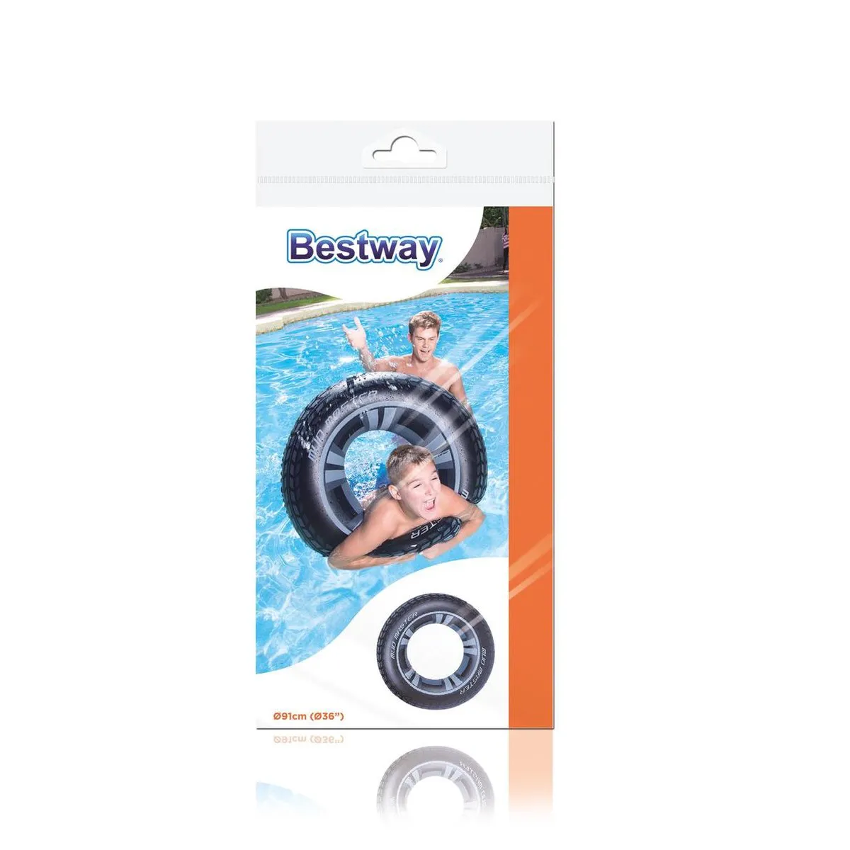 Bestway Zwemring Autoband - 91cm - Donkerblauw/Lichtblauw