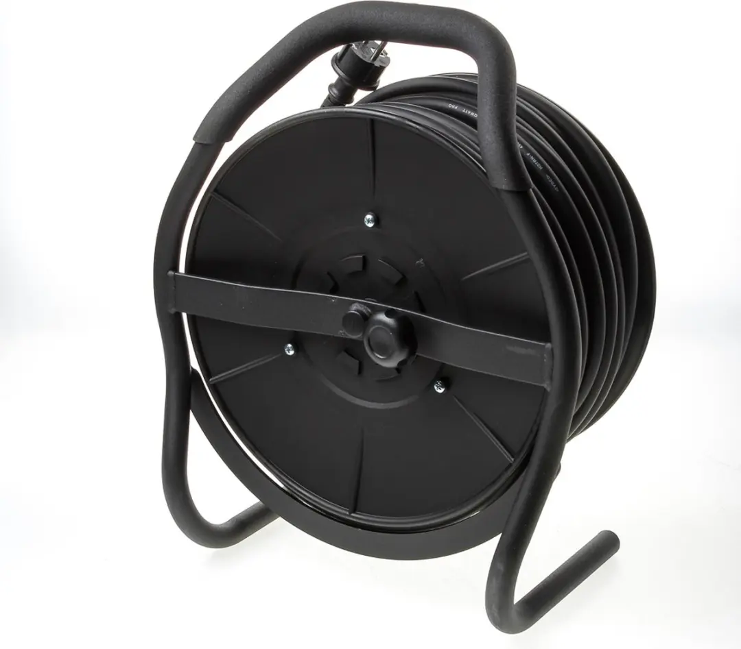 QwattPRO ER-300 Kabelhaspel 40m 3x2.5 - 3500W - 4 USB - Zwart