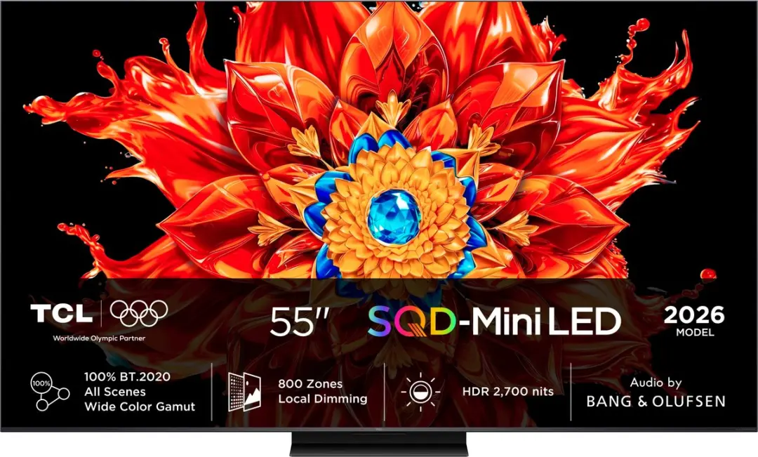 TCL 55MSQLED85L MSQLED 55" 4K Smart TV - Zwart - afbeelding 6 van 6