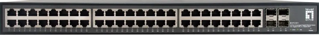 LevelOne GTU-5211 Unmanaged Switch 48x Gigabit - Zwart