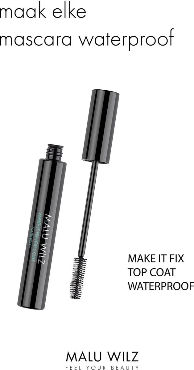 Malu Wilz Make it Fix Top Coat Waterproof Mascara - 11ml - Kleurloos