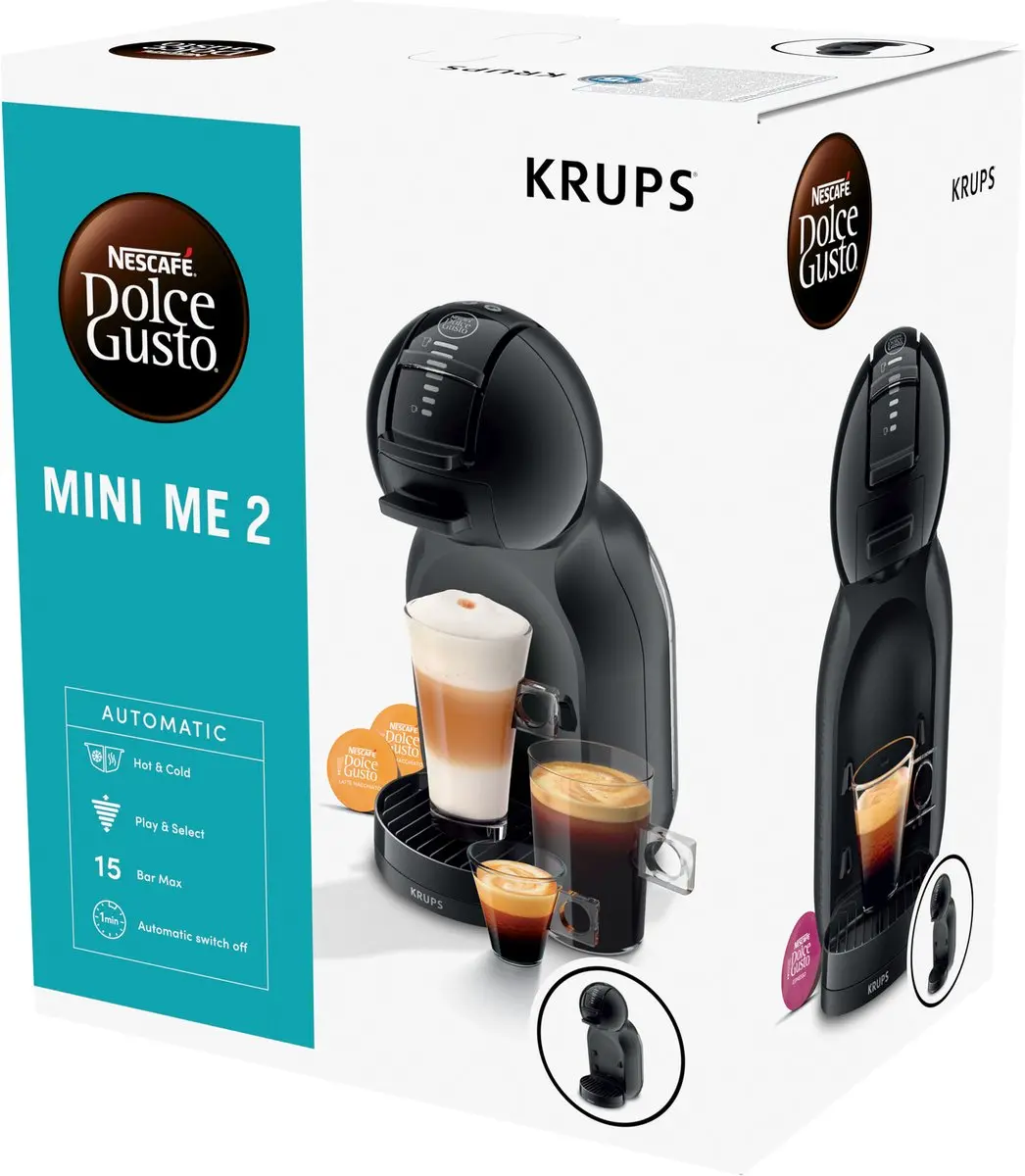 Krups Mini Me KP143B Dolce Gusto Koffiecupmachine - Grijs