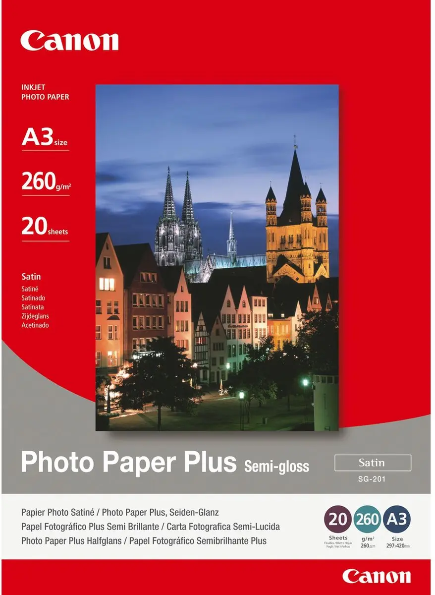 Canon SG-201 Fotopapier A3 - 20 Vel Wit
