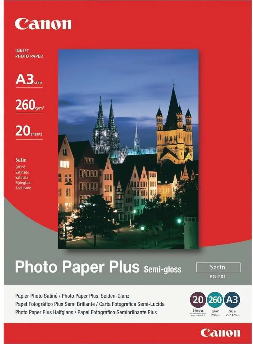 Canon SG-201 Fotopapier A3 - 20 Vel Wit