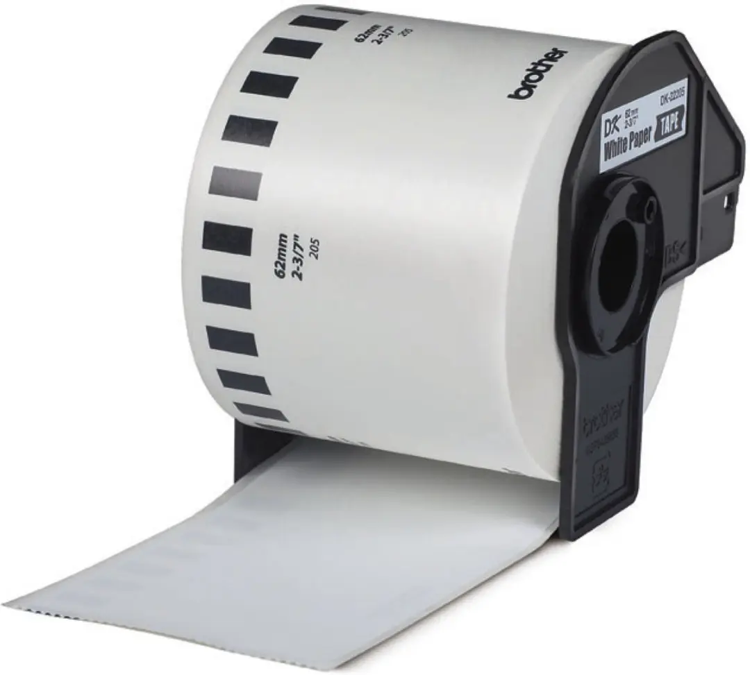 Brother DK-22205 Continu tape 62mm - Wit 30,48m