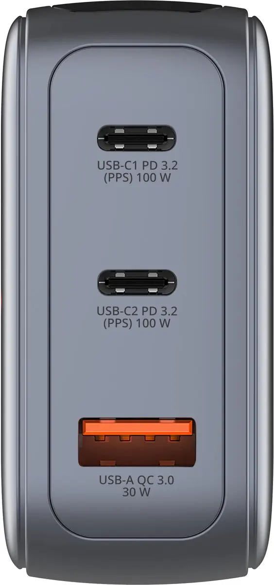 Verbatim Mini Gan-Oplader 100W 2xUSB-C 1xUSB-A - Transparant